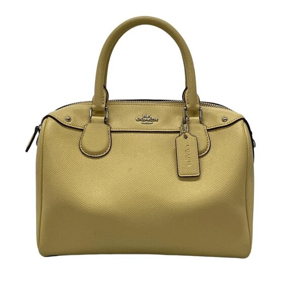 COACH - F31082 Light Yellow Leather Handbag - Picture 1 of 11